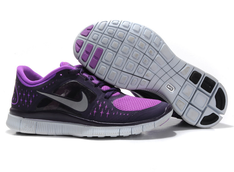 Hot Nike Free5.0 Women Shoes Magenta/Blueviolet